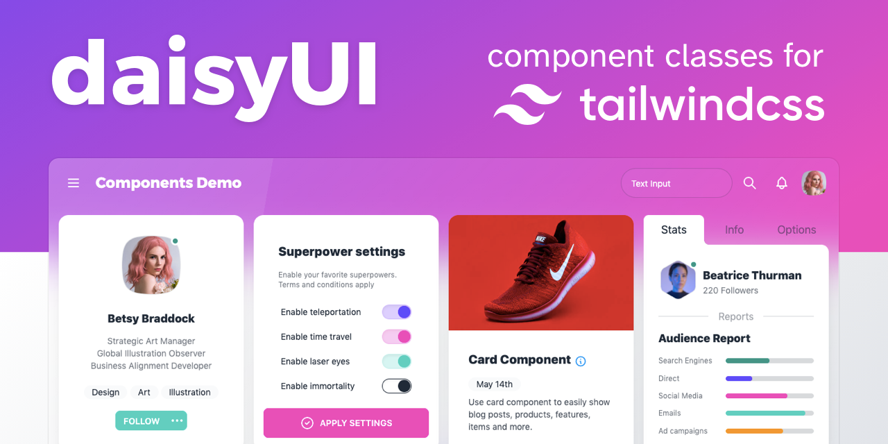 Daisyui Tailwind Css Components On Uneed Uneed